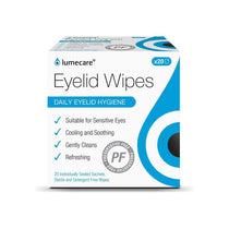 Lumecare Eyelid Wipes 20 Wipes Daily Eyelid Hygiene