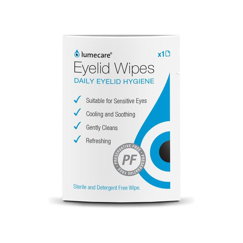 Lumecare Eyelid Wipes 20 Wipes Daily Eyelid Hygiene