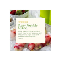 Zoku Premium Classic Ice Pop Moulds 6 Easy-Release 90ml Popsicle Molds With Sticks And Drip-Guards Green