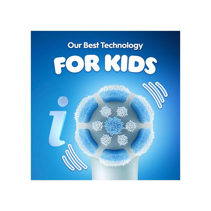 Oral-B iO Kids Disney Stitch Electric Toothbrush 1 Toothbrush Head 1 Travel Case 3 Modes With Kid-Friendly Sensitive Mode Ages 6+ Light Blue