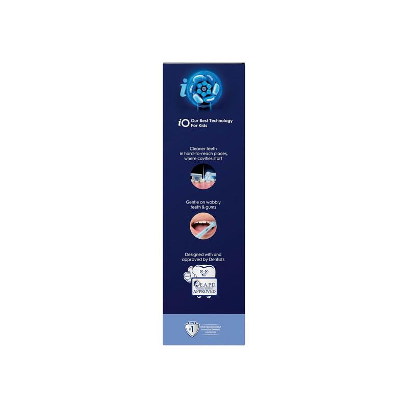 Oral-B iO Kids Disney Stitch Electric Toothbrush 1 Toothbrush Head 1 Travel Case 3 Modes With Kid-Friendly Sensitive Mode Ages 6+ Light Blue