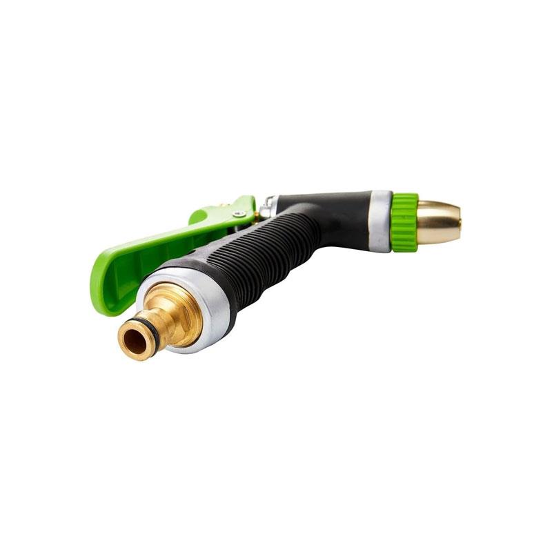 Draper 3 Pattern Aluminium Spray Gun Aluminium Garden Hose Nozzle Watering Tool Brass Fitting Universal Connector Multicolour