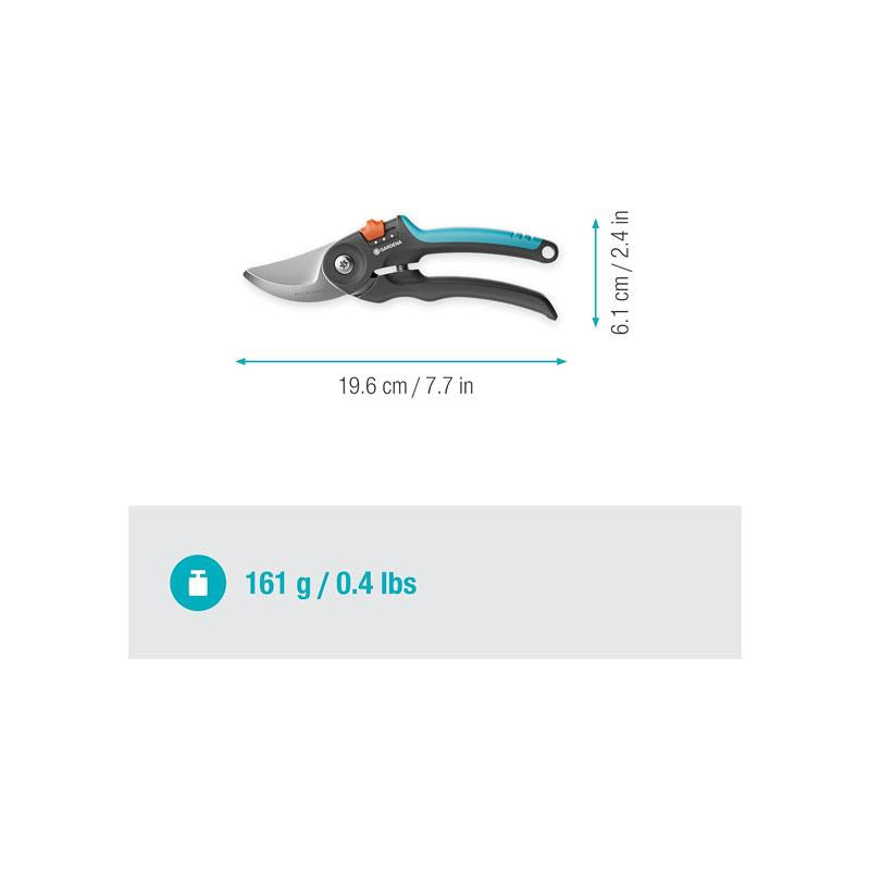 Gardena Secateurs PremiumCut Flex Bypass Garden Secateurs For Green Wood 24mm Multicolour