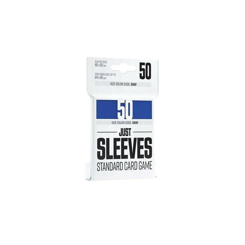 Just Sleeves Standard Card Game Colour Grey 66 x 92mm 50 Pack Blue Main image