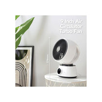 Igenix 9 Inch Digital Air Circulator Turbo Fan 32 Wind Speed Settings 12 Hour Timer LED Display Remote Control White