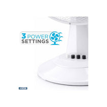 Status 12 Inch Desktop Fan With 3 Speed Settings Oscillating 35W White