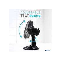 Status 12 Inch Desktop Fan With 3 Speed Settings Oscillating 35W Black