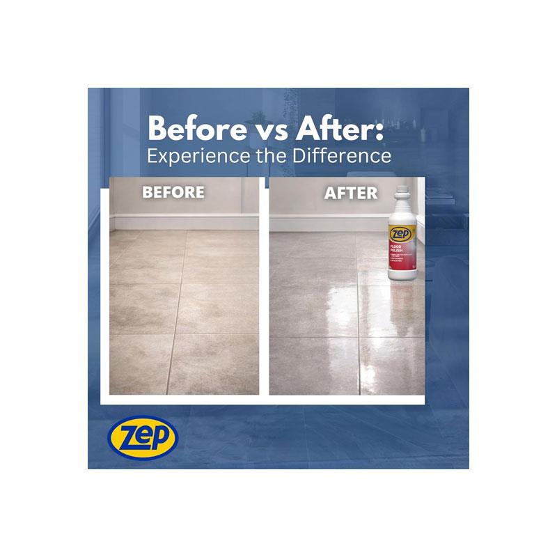 Zep Floor Polish High Gloss Vinyl Hard Floor Shine Anti Slip Finish 1 Litre
