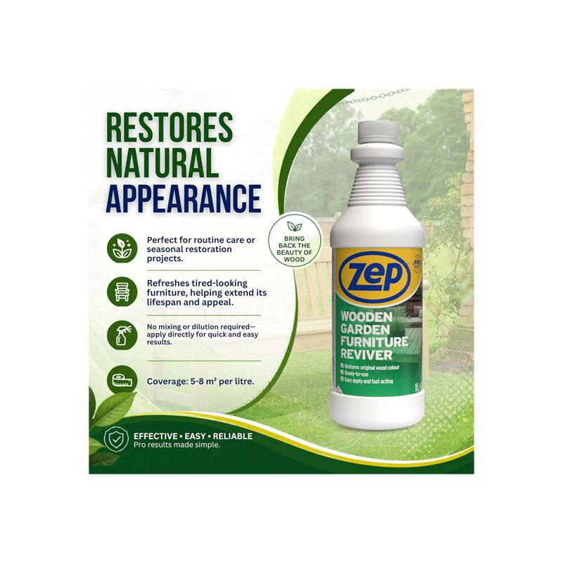 Zep Wooden Garden Furniture Reviver 1 Litres