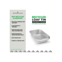 MasterClass Recycled Aluminium Loaf Tin Bread Pan Baking Tin 2lb Silver
