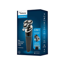 Lloytron Paul Anthony Lithium Pro 3 USB Wet & Dry Rotary Shaver With Beard Trimmer Black