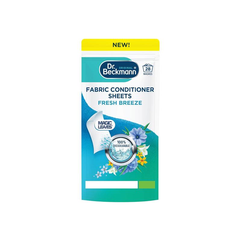 Dr. Beckmann Fabric Conditioner Sheets Fresh Breeze 100% Dissolvable 14 Sheets/28 Washes Main image