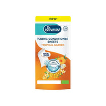 Dr. Beckmann Fabric Conditioner Sheets Tropical Garden 100% Dissolvable 14 Sheets/28 Washes