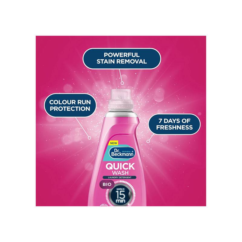 Dr. Beckmann Quick Wash Bio Laundry Detergent Works In 15 Mins (54 Washes) 1620ml Secondary image