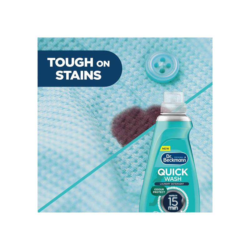 Dr. Beckmann Quick Wash Odour Protect Laundry Detergent Works In 15 Mins (54 Washes) 1620ml