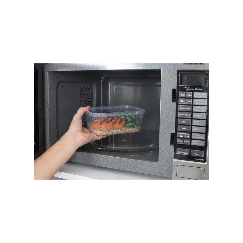 Sistema KLIP IT PLUS Leakproof Food Storage Containers Airtight Stackable School Lunch Boxes 1 Litres