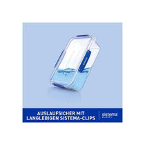 Sistema KLIP IT PLUS Leakproof Food Storage Containers Airtight Stackable School Lunch Boxes 3 Pack 1 Litres