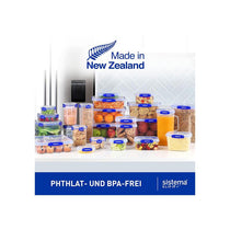 Sistema KLIP IT PLUS Leakproof Food Storage Containers Airtight Stackable School Lunch Boxes 3 Pack 1 Litres