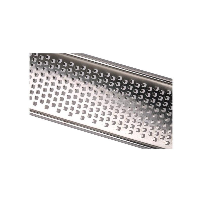 School of Wok Fine Grater Stainless Steel For Garlic And Ginger Silver