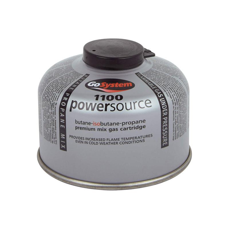 GoSystem Butane Propane Threaded Mix Gas Cartridge 100g Silver