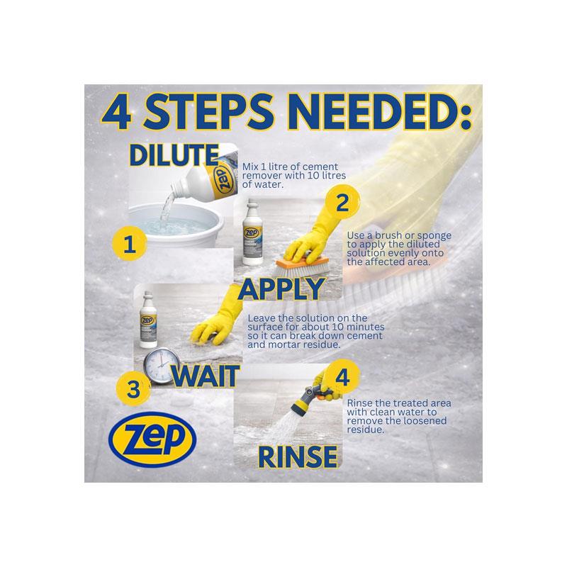 Zep Cement Remover 1 Litres