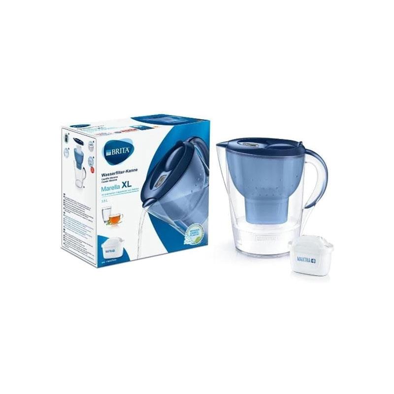 Brita Marella XL Water Filter Jug 3.5 Litres With 1 MAXTRA PRO Cartridge Blue Main image