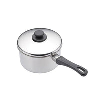 KitchenCraft Stainless Steel Extra Deep Saucepan 12cm With Lid And Heat-Resistant Handle Silver