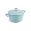 MasterClass Casserole Dish With Lid Cast Aluminium Small 20cm/2.5 Litres Sky Blue