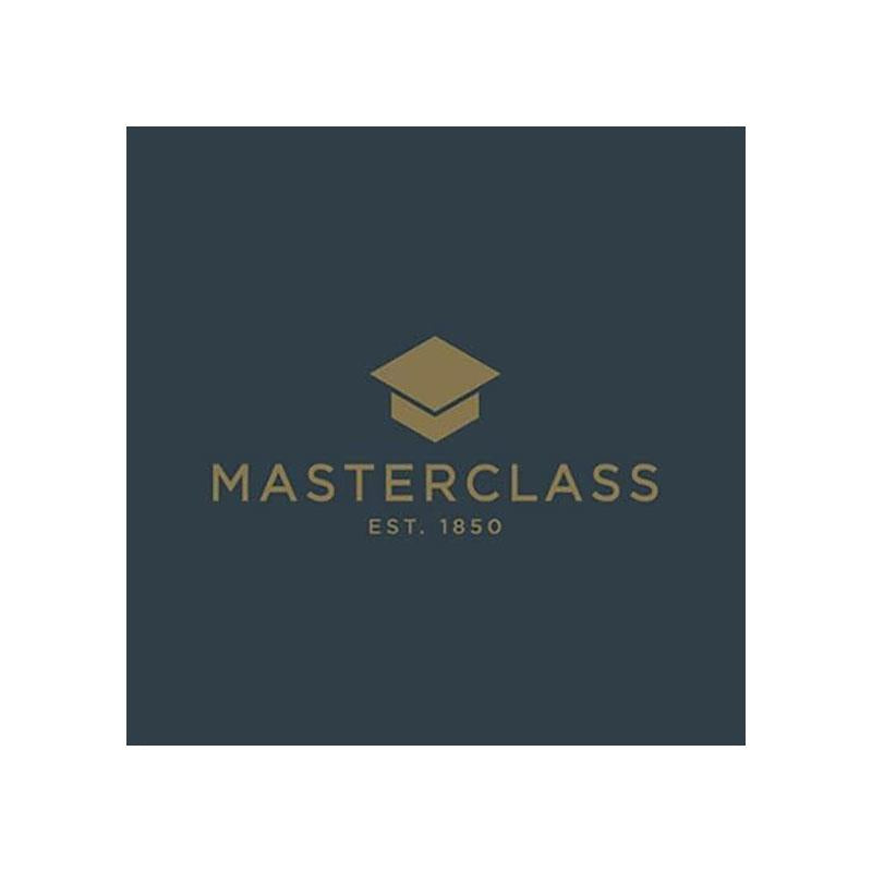 MasterClass Ceramic Non-Stick Induction-Safe Crepe Pancake Pan 24cm Black/Blue