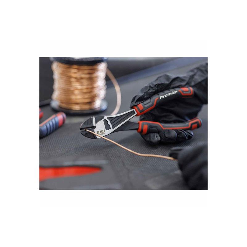 Sealey Premier Pliers Set With Tool Tray 175mm Combination Pliers 215mm Long Nose Pliers 180mm Heavy-Duty Side Cutters 250mm Water Pump Pliers 4 Pieces