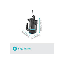 Gardena 2-In-1 Clear/Dirty Water Submersible Pump 20000 BASIC 20.000 L/H With Float Switch 550W Grey
