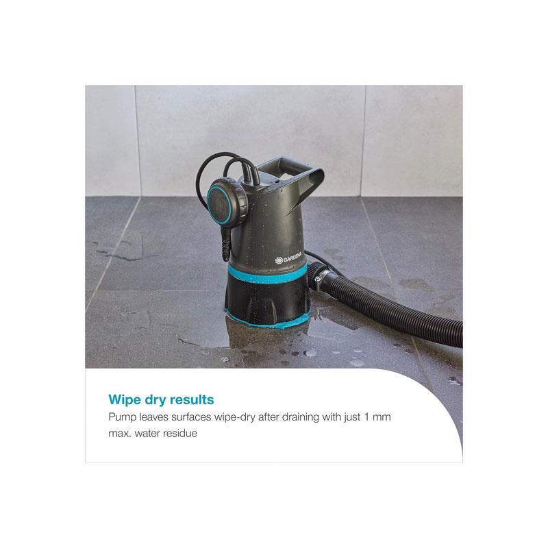 Gardena 2-In-1 Clear/Dirty Water Submersible Pump 20000 BASIC 20.000 L/H With Float Switch 550W Grey