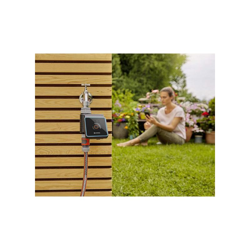 Gardena Water Control With Bluetooth App Automatic Watering For Gardens And Balconies 10m Range Black