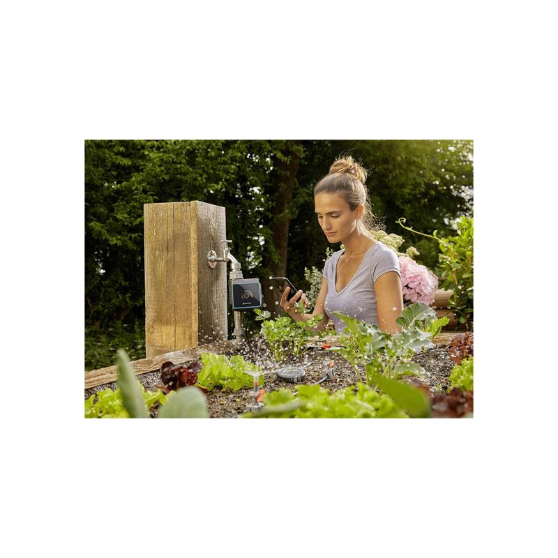 Gardena Water Control With Bluetooth App Automatic Watering For Gardens And Balconies 10m Range Black