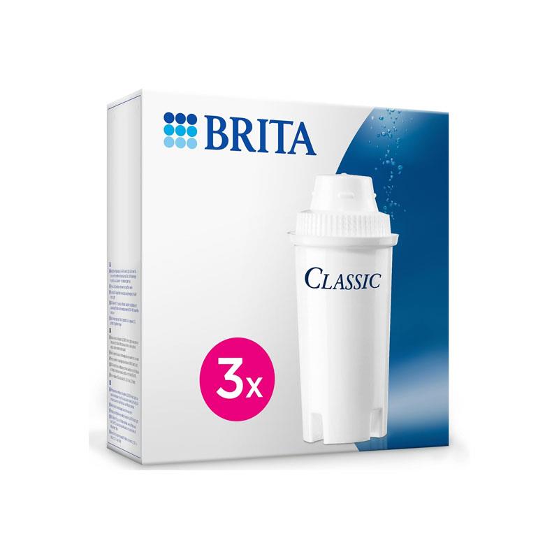 Brita Cartridge Classic Cartridges Triple Pack Reduces Chlorine Lead Copper White Main image