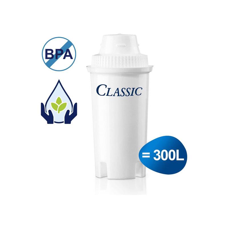 Brita Cartridge Classic Cartridges Triple Pack Reduces Chlorine Lead Copper White