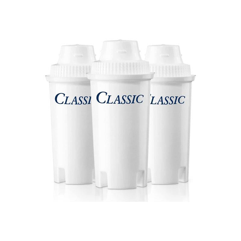 Brita Cartridge Classic Cartridges Triple Pack Reduces Chlorine Lead Copper White