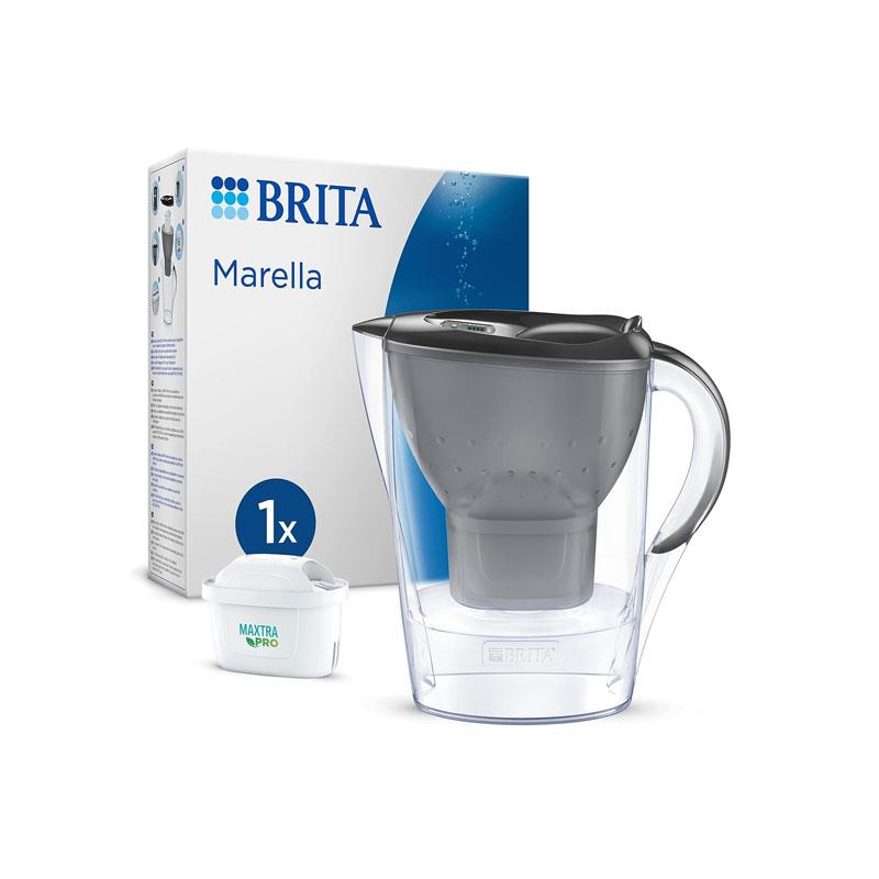 Brita Marella Water Filter Jug 2.4 Litres With MAXTRA PRO Pure Performance Cartridge Plastic Graphite Main image