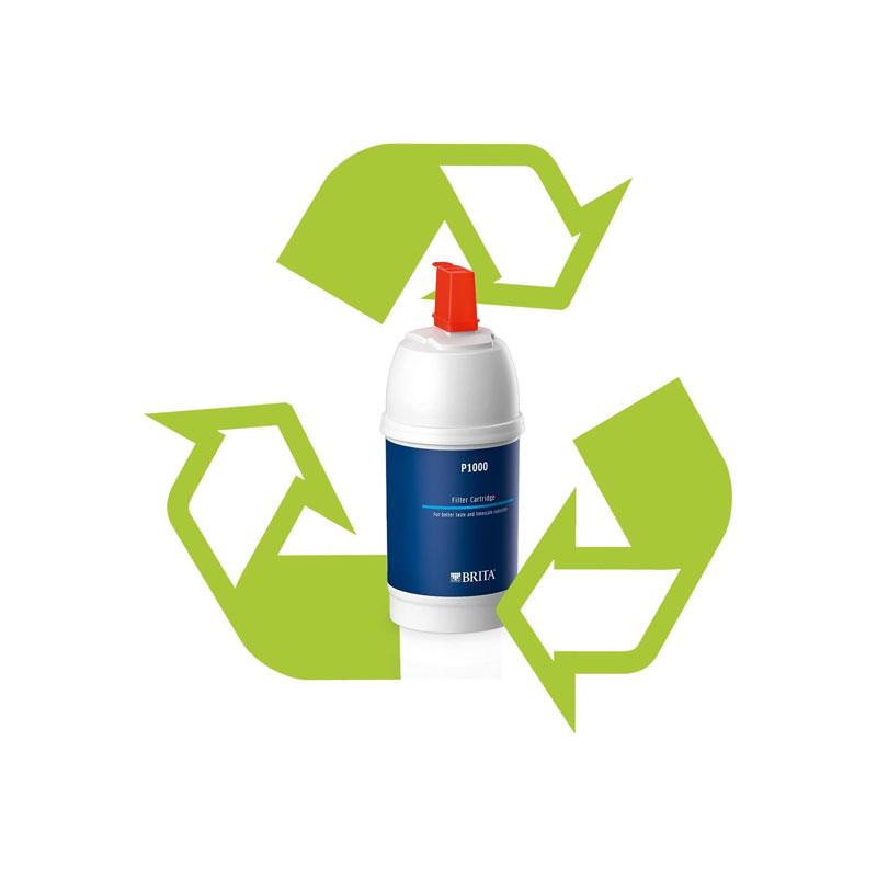 Brita P1000 Tap Water Filter Cartridge Reduces Chlorine Limescale Impurities White