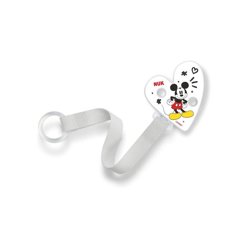 NUK Dummy Clip And Band For All Soothers Resilient And Shatter-Proof Disney Mickey Mouse Main image