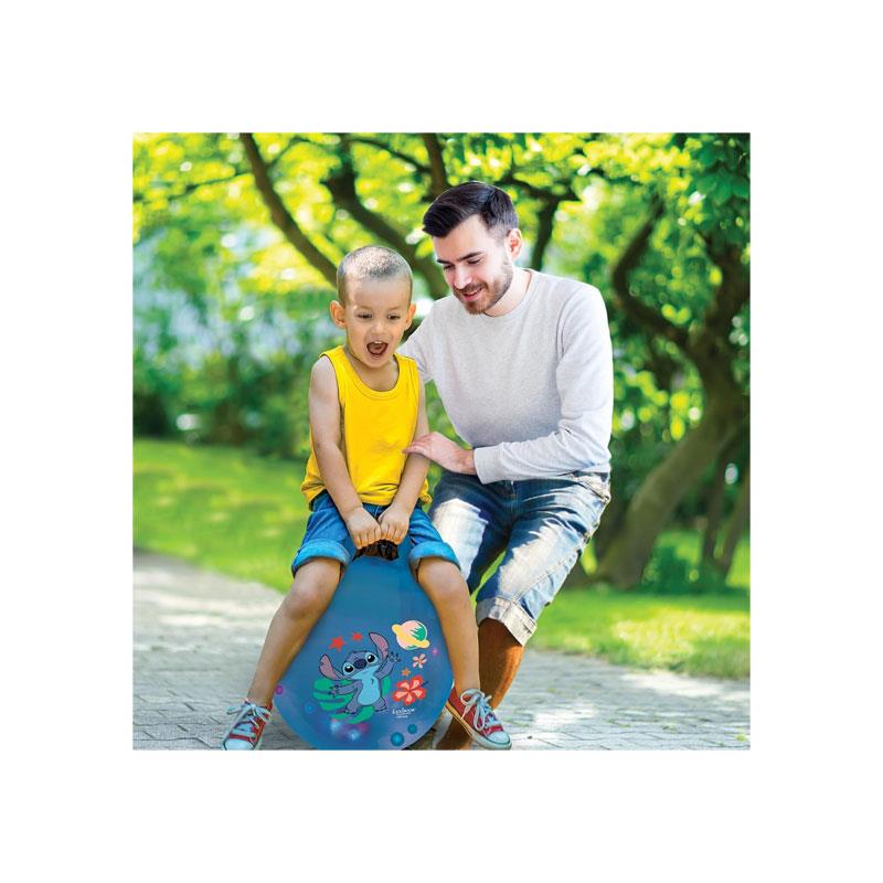 Lexibook Stitch Inflatable Hopper Ball 45cm Blue Secondary image
