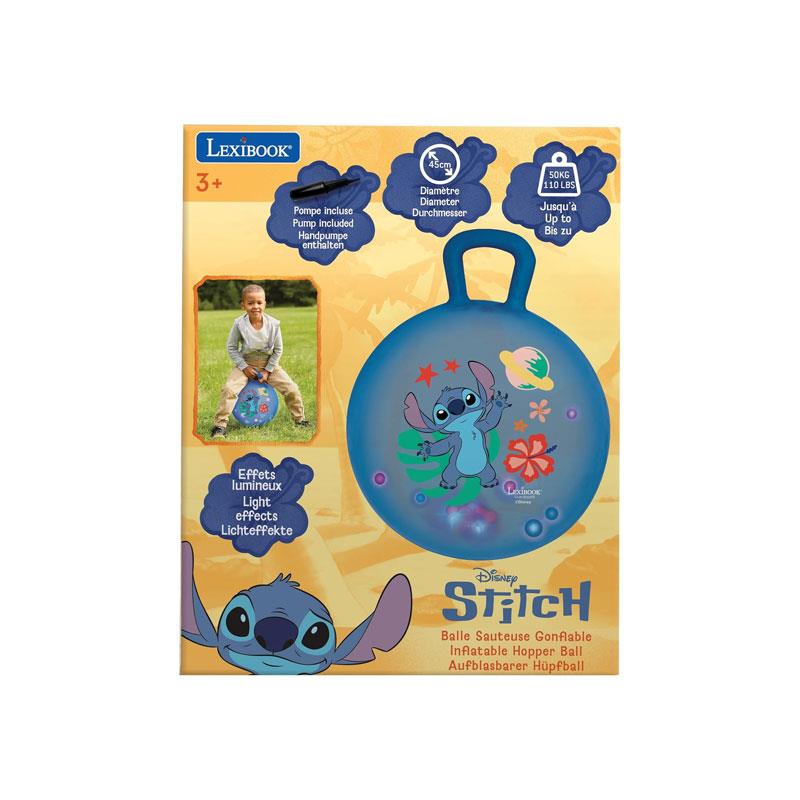 Lexibook Stitch Inflatable Hopper Ball 45cm Blue