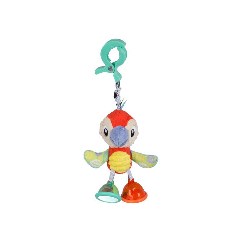 Playgro Dingly Dangly Mio Macaw Sensory Activity Toy For Babies Multicolour Main image