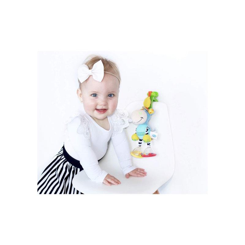 Playgro Light Blue Horse Soft Baby Toy Clip-On Baby Rattle Vibrant Colors Multicolour Secondary image