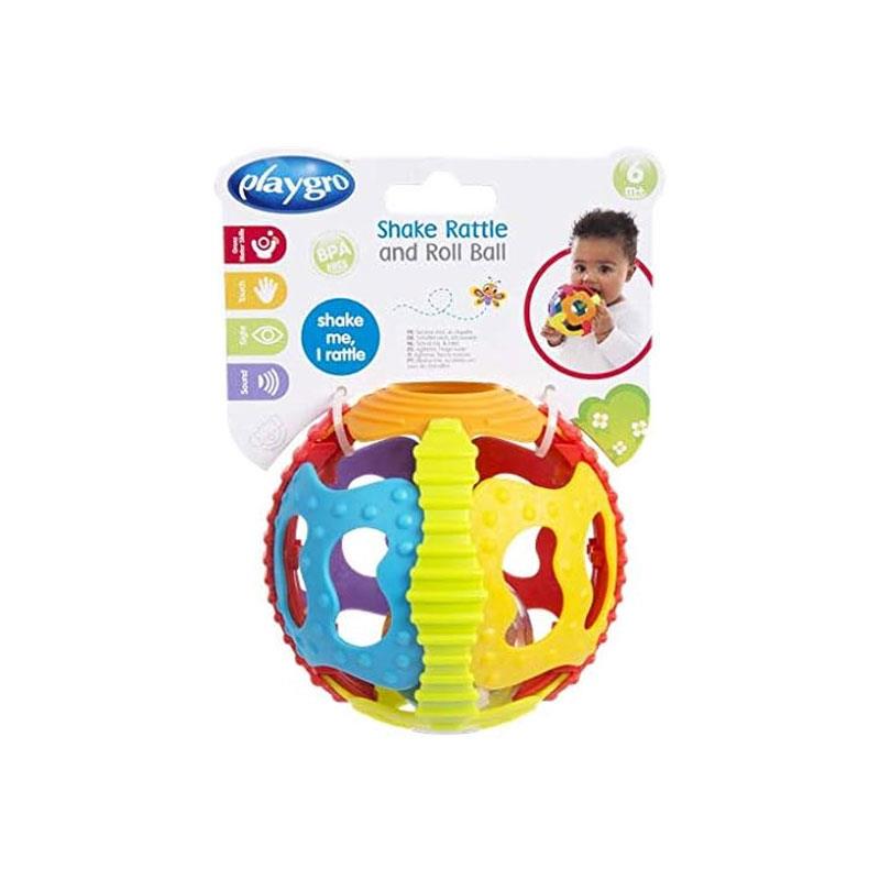 Playgro Shake Rattle And Roll Ball From 6 Months Multicolour