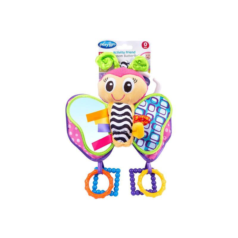 Playgro Soft Butterfly Teddy Baby Sensory Toy Multicolour