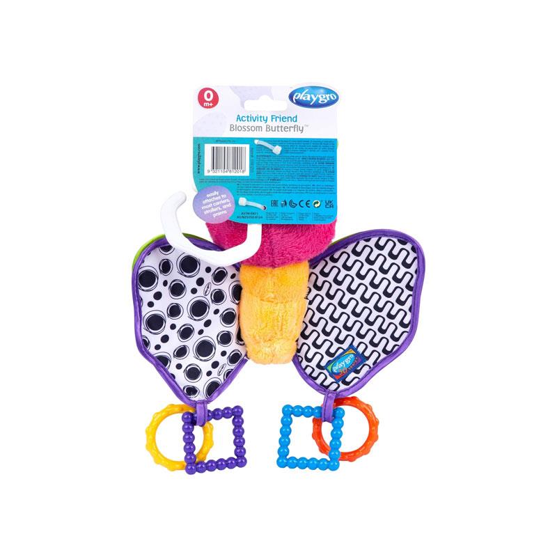 Playgro Soft Butterfly Teddy Baby Sensory Toy Multicolour