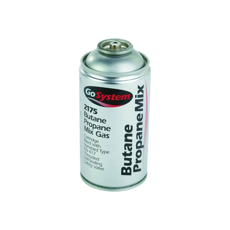 GoSystem 2175 Butane Propane Gas 170g (70:30) Mix Gas Cartridge Silver