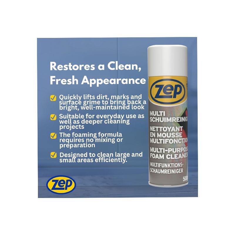 Zep Multi-Purpose Foam Cleaner 500ml Secondary image