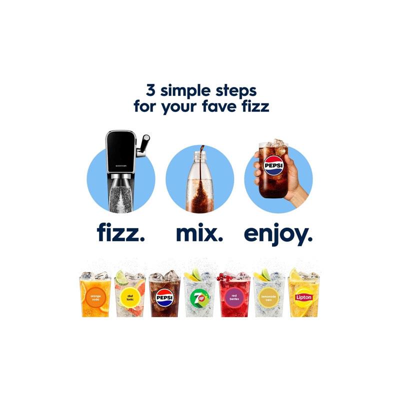 Sodastream Pepsi MAX Mango Fizzy Water Flavouring Syrup Sugar Free Soda Sparkling Water Drink Mix 440ml